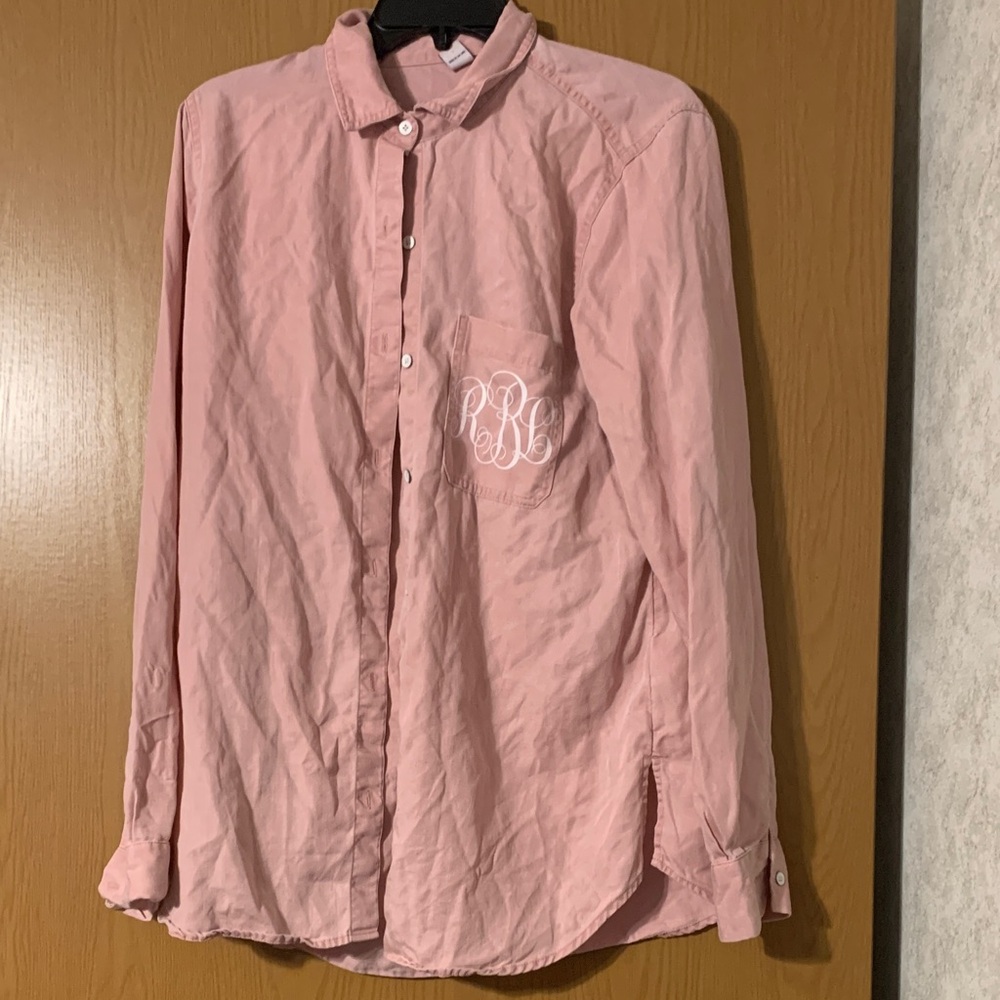 Old Navy Women's Pink Button Down Shirt